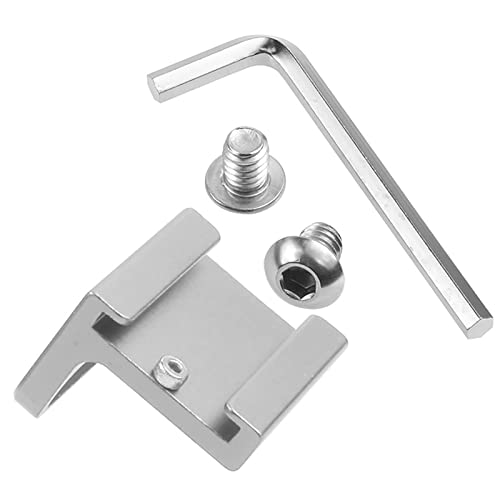 DIIOOMIEEU Cold Shoe Mount Adapter 90 Degree for Camera Attach Side Cage Quick Release L Bracket Plate Handle 1/4