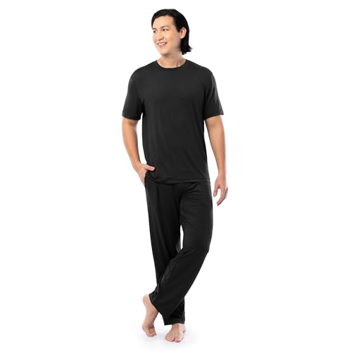 Fruit of the Loom Men's Stretch Mesh Jersey Top and Pant Sleep Pajama Set3