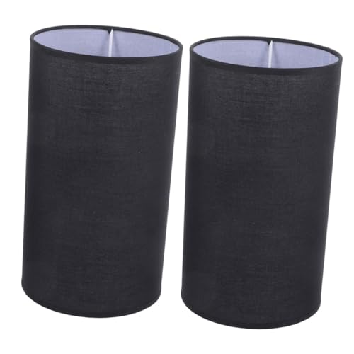 jojofuny 2 Stück Zylindrischer Stoff Lampenschirm Abnehmbar Langlebig Lampenzubehör Für Tisch Und Pendelleuchten Innenlichtabdeckung Selbstgemacht Einsatz