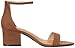 Amazon Essentials Women's Two Strap Heeled Sandal, Brown, 13.5