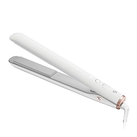 T3 SinglePass StyleMax Professional 1" Ceramic Flat Iron with Custom Heat Automation, 9 Heat Settings, Longer Ceramic Plates, For Straightening, Waving, Curling & Styling