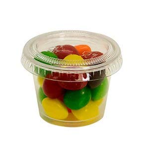 Empress .75oz and 1oz Plastic Portion Cup Lid, Clear, 50-50ct Sleeves/Carton (1 Carton)