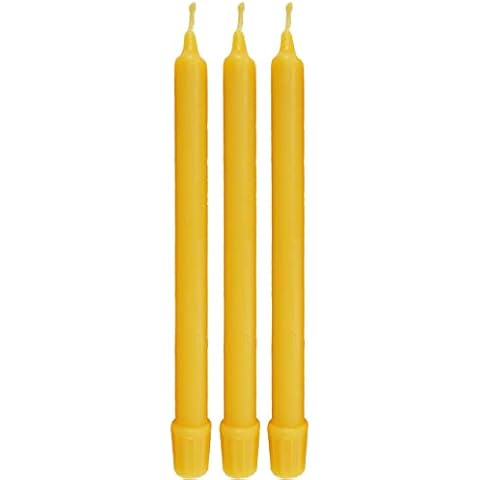 BCandle 100% Pure Beeswax Candles Organic Hand Made - 11 Inches Tall, 5/8 inch Thick Cover