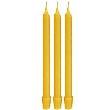 BCandle 100% Pure Beeswax Candles Organic Tapers - 8 Inches Tall, 3/4 Inch Diameter, Hand Made (Set