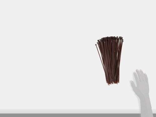 South Main Hardware 11-in, 100-Pack, 75-lb, Dark Brown, Standard Nylon Cable Tie