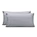 Produktbild Zenssia langstapelige Baumwolle Kissenbezug Kissenbezüge hochwertige Kissenhüllen 2er-Pack mit Reißverschluss, Grau, 40x80cm