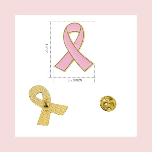 Gorra rosa bordada con lazo contra cáncer de mama miniatura 3