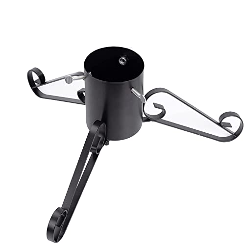 Esplorilo Christmas Tree Stand For Live Tree, Sturdy Metal Tree Stand For Real Christmas Tree 4.5 To 7.5 Ft, Christmas Tree Base For Real Tree, Black #TOP29