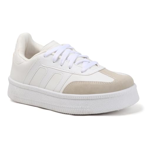 Image of Vendoz Women Sneaker | Cushioned Insole for Comfort | Stylish Lace-Up Design | Lightweigh & Perfect for Casual Outfit for Girls CNV7030