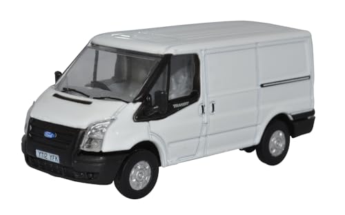 Oxford Diecast 1:76 Frozen White Ford Transit 2006 SWB Low Roof Collectable model 76FT036