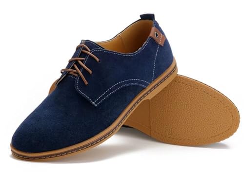 Men's Classic Leather Oxford Flat Heel Shoes4