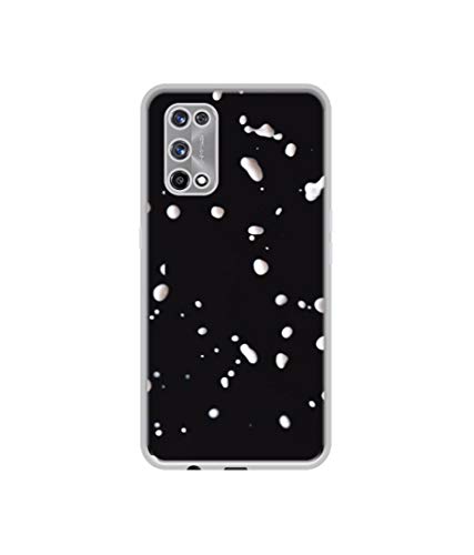 Image of Milk Splash Design Printed Silicon Soft TPU Back Case Cover for Realme X7 Pro