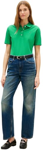Tommy Hilfiger Damen Poloshirt Kurzarm 1985 Pique Regular Fit, Grün (Courtside Green), XXS – Ansicht 5