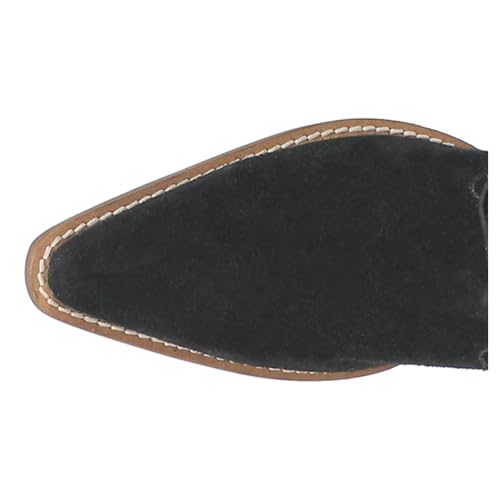 Dingo Womens Wild Child Fringe Snip Toe Pull On Casual Boots Over the Knee Mid Heel 2-3" - Black4