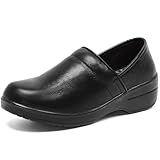 Vxtyioep Slip-On Clogs for Women Footwear for Comfort and Arch Support - Resistant and Chef Shoes - Nursing, Veterinarians, Food Service, Healthcare Professionals, Oil and Water Resistant Black