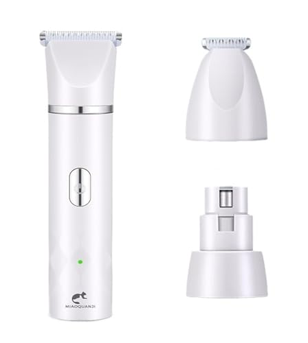 X psblty Three-in-one Multifunctional pet Shaver, Hair Clipper, Nail Polisher, Foot Hair Trimmer(White)