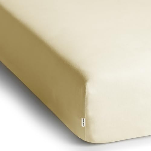 DecoKing Spannbettlaken 140x200 160x200 cm 100% gekämmte Baumwolle Amber – Ansicht 3