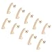 UNICRAFTALE 10pcs Orecchini A Bottone Rettangolari Dorati Orecchini A Bottone in Acciaio Inossidabile con Dadi per Le Orecchie e Orecchini Ad Anello Componenti Orecchino A Bottone Ipoallergenico
