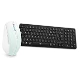 [Pack clavier souris sans fil multi-appareils] Connectez facilement votre clavier et votre souris en Bluetooth ou via leurs dongles USB 2,4 GHz inclus séparément. Passez rapidement entre plusieurs ordinateurs selon vos besoins