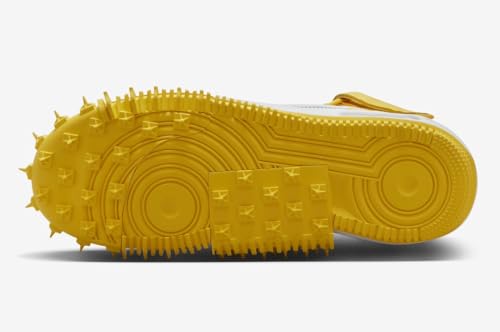 Nike Men's Air Force 1 Mid Sp Lthr Trainers, White Varsity Maize, 10.5 US