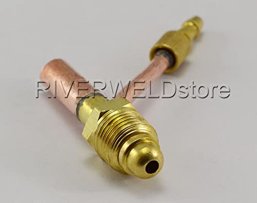 Image of RIVERWELD Cables and Gas Water Separate Cable Connector Fitting 5 /8 inch-18 Male for SR-26 WP-26 TIG Welding Torch