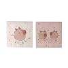 CasaJame servetten (set van 2 / 40 stuks) 3-laags 33x33cm roze met hart en varkentjes geluk