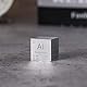 Pevfeciy 1 Inch Aluminium Würfel 25,4 mm Metall Dichte Würfel reines Metall hohe Dichte Element Würfel für Element Sammlungen Labor Experiment Material Hobbys