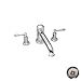 Newport Brass 3-2556/20 Ithaca Double Handle Deck Mounted Roman Tub Faucet with Metal Lever Handles, Stainless Steel