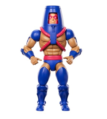 Masters Of The Universe Origins - Man-E Faces Cartoon Collection, Action Figure Guerriero Dalla Serie Motu Anni '80 Con Con Faccia Intercambiabile, Gi