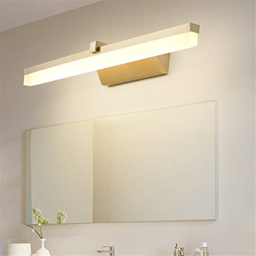 Lampe murale LED pour miroir salle de bain cuivre doré étanche 8W 14W