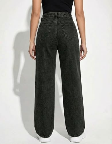 Image of ODDMONEKY Baggy Jeans for Women || Relaxed Fit Wide Leg High Rise Jeans for Women (Wjeans-8)