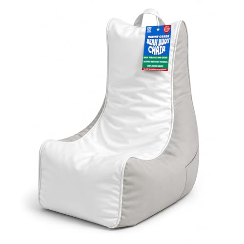 BTG GEAR Bean Buoy Chair for Boats | Regular Bean Bag 25x26 | Marine-Grade Vinyl Deck Seat Bean Bag | Waterproof | for Fishing Boat & Deck Lounge