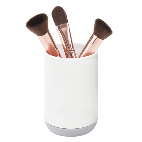 iDesign 28532 Cade Toothbrush Holder, Round Plastic Toothbrush Stand for Regular and Electric Toothbrushes, White, 7.6 cm x 7.6 cm x 11.4 cm - Cosy Home Interiors iDesign 28532 Cade Toothbrush Holder, Round Plastic Toothbrush Stand for Regular and Electric Toothbrushes, White, 7.6 cm x 7.6 cm x 11.4 cm - Image 5