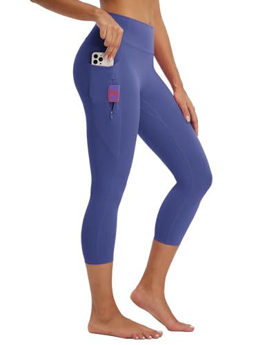 Baleaf Women's High-Waist Capri Leggings with Pockets