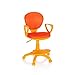 Produktbild hjh OFFICE 671008 Kinderdrehstuhl Kid Colour Stoff Orange Schreibtischstuhl Kinder, Fußablage & Sitzfläche höhenverstellbar