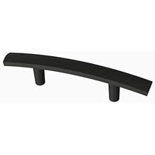 Brainerd P37031W-FB 2 1/2" Flat Black Caroline Arch Cabinet Drawer Pull