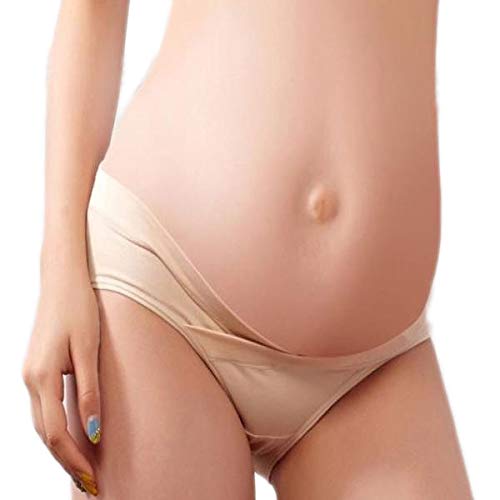 GODLV Fake Pregnancy Belly Fake Belly, Soft Fake Pregnant Tummy Artificial Pregnancy Bump Medical Silicon Adult Belly Spoof Belly False Tummy for Film Props, 2-10 Months,White Skin,L