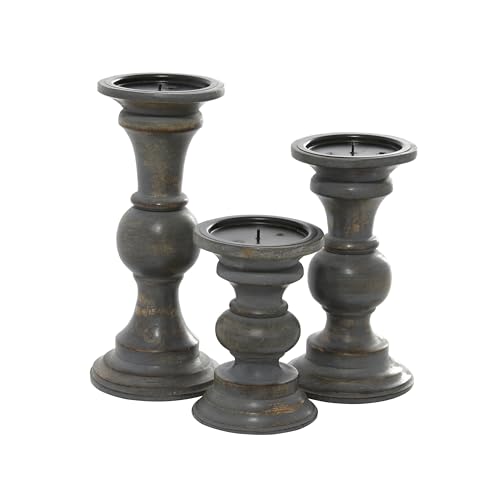 Deco 79 31877 Wood Decorative Candle Holder Candle Stand thumb #3
