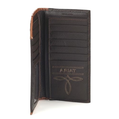 Image of ARIAT Western Wallet Mens Rodeo Southwest Woven Brown Rowdy A35540282