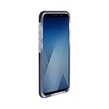 Coque semi-rigide Force Case Life transparente et contour gris foncé pour Samsung Galaxy A8 2018 - Résistance à la chute jusqu'à 1 mètre