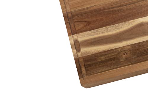 Dexas Angled Acacia Wood Cutting Board With Well, 15 X 20 Inches #TOP1