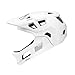 ZYIHNIRB Adult Bicycle Helmet for Mountain Biking with Detachable Chin Guard, White