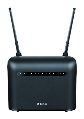 D Link DWR 953V2 Router 4G LTE Cat4, Fast 4G, Wi Fi AC1200, 3p Gigabit LAN 1000 Mbps, 1p Gigabit LAN/WAN, Antenas Externas, ranura para Mini SIM, compatible cualquier operadora, Plug&Play