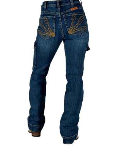 Cowgirl Tuff Western Jeans Womens Raise Bar Medium Wash JRAISE4