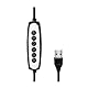 LogiLink AA0155 - Herzform-LED-Stativ (96 LEDs) mit 17 dynamischen Lichteffekte und 15 RGB-Farbmodi
