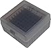 MTM 100 Round Flip-Top Rifle Ammo Box, Medium, Clear Smoke