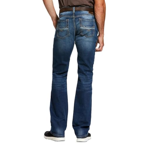 ARIAT Men's M7 Rocker Summit Dark Wash Stackable Slim Straight Stretch Denim - 10032321 38W x 38L US
