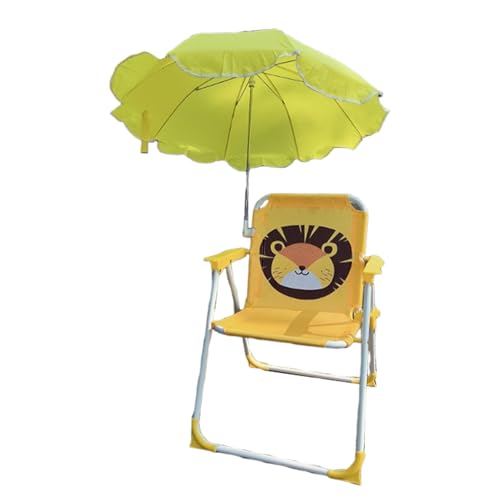 Silla de playa genérica con sombrilla, silla de playa con sombrilla resistente al viento - Asiento resistente al viento y estable en la para viajes, jardín, piscina y picnic al aire libre