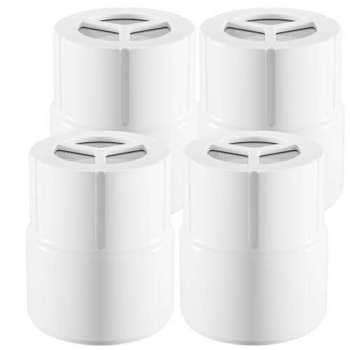 VeoryFly Replacement Filter Cartridge Compatible with JOLIE Filtered Showerhead Removes Heavy Metals Chlorine & Odor High Pressure Shower Filter for Healthier Hair & Skin(4 pcs)