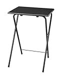 【BLKP】 パール金属 テーブル ミニ 折りたたみ式 サイドテーブル 幅50×奥行48×高さ70cm ハイタイプ フォールディングテーブル ブラック BLKP N-7815